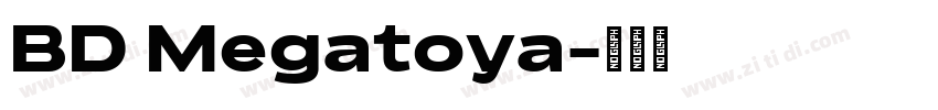 BD Megatoya字体转换
